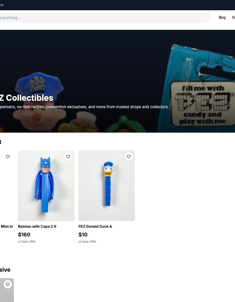 Pezworth live marketplace or shop